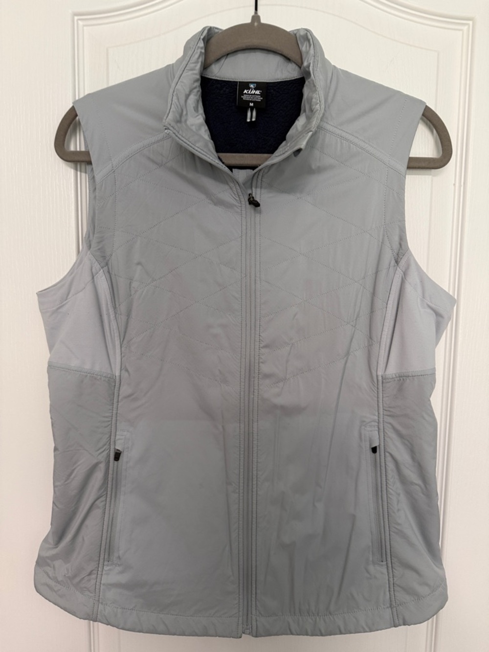 KÜHL Women’s Light Gray/Blue “THE ONE”Quilted Vest - Picture 2 of 14